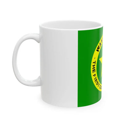 Flag of Washington County Alabama (United States) White Coffee Mug - Go Mug Yourself