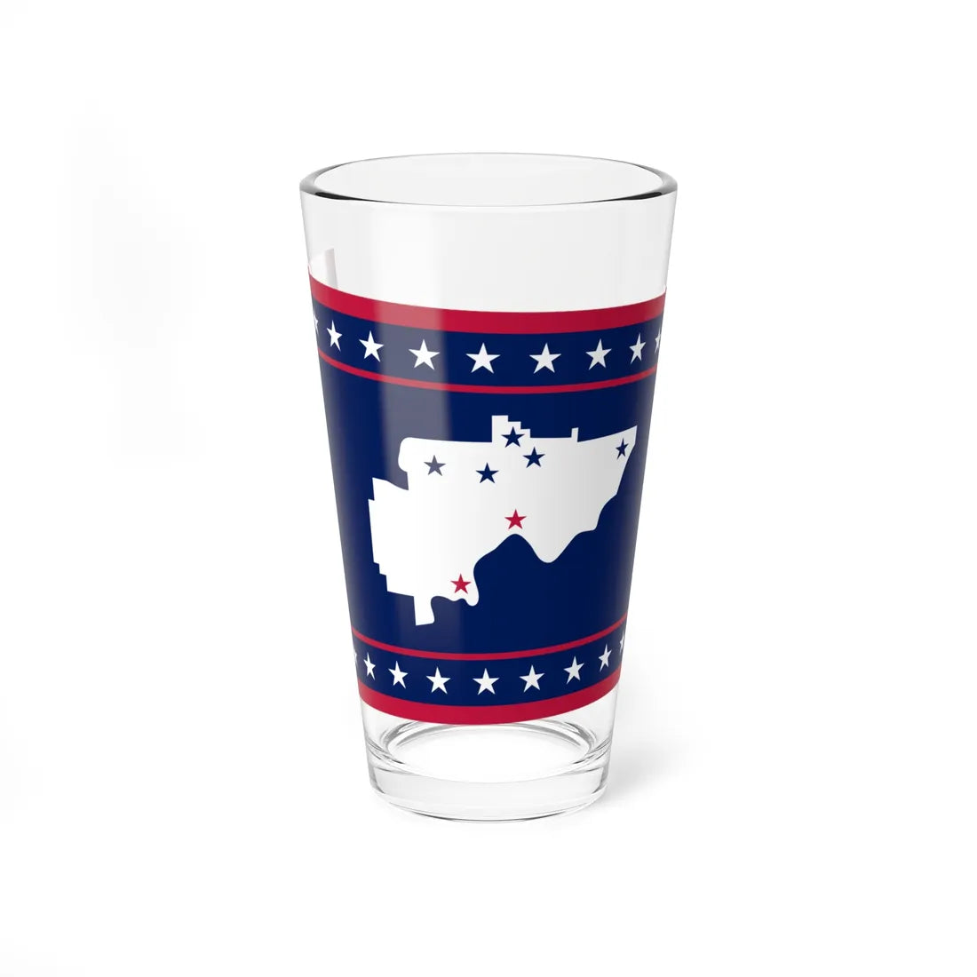 Flag of Washington County Ohio (United States) Pint Glass 16oz 16oz - Go Mug Yourself