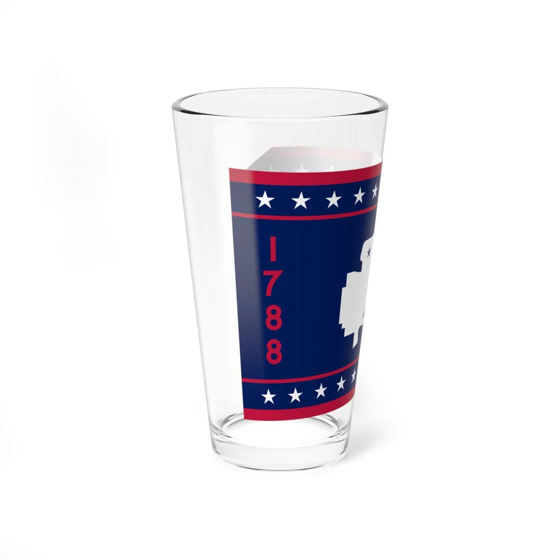 Flag of Washington County Ohio (United States) Pint Glass 16oz - Go Mug Yourself