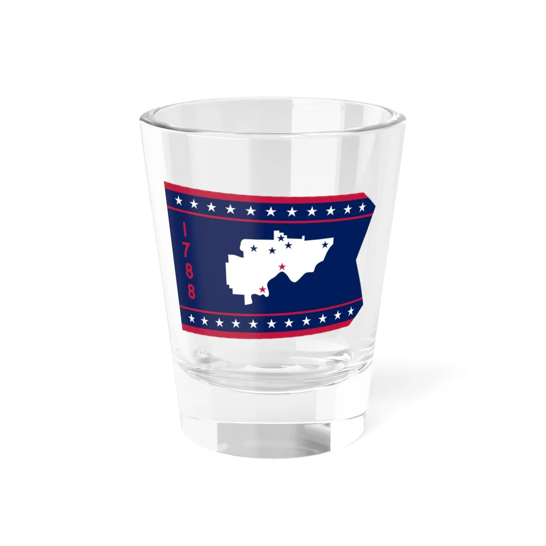 Flag of Washington County Ohio (United States) Shot Glass 1.5oz 1.5oz - Go Mug Yourself