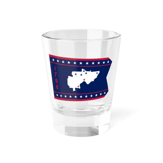 Flag of Washington County Ohio (United States) Shot Glass 1.5oz 1.5oz - Go Mug Yourself