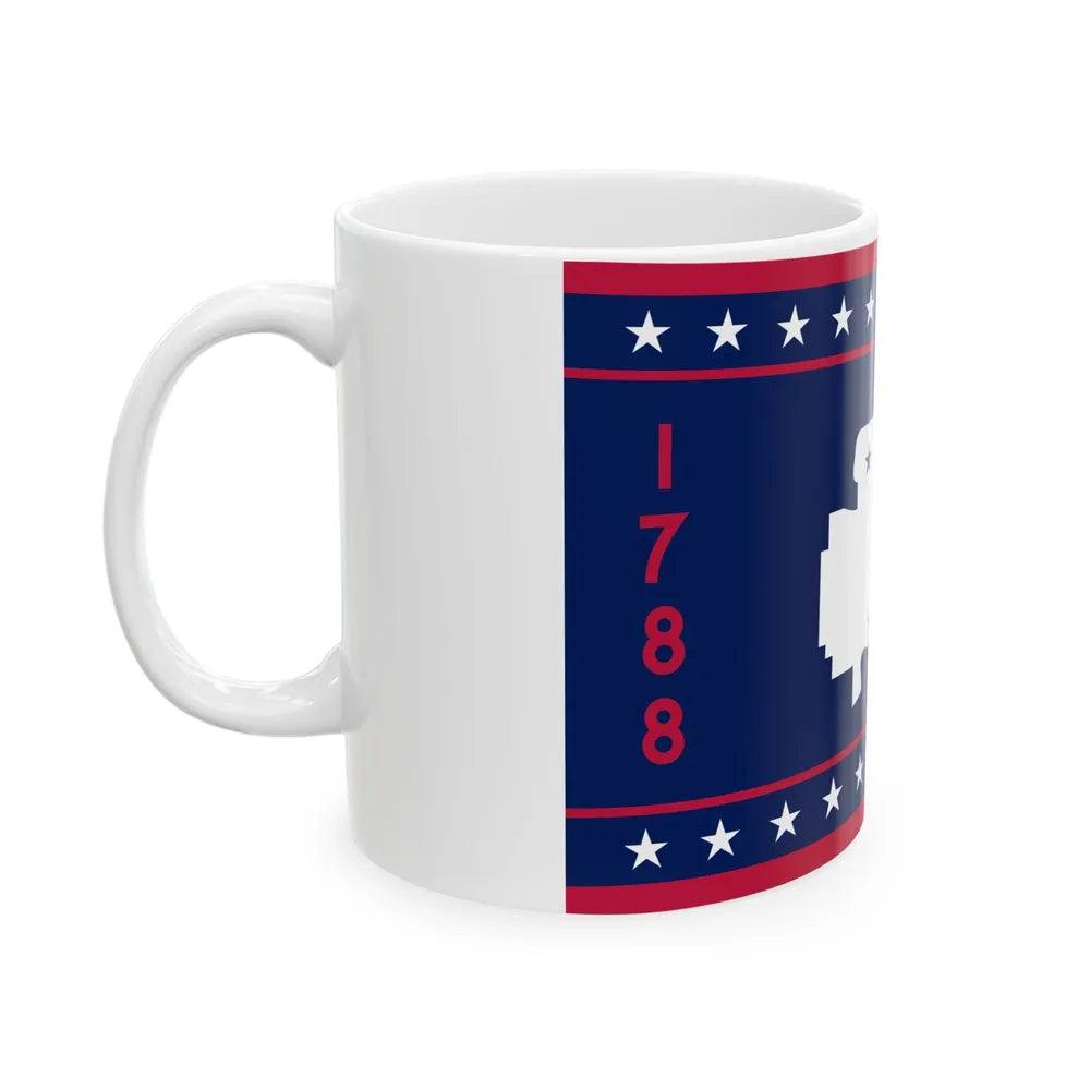 Flag of Washington County Ohio (United States) White Coffee Mug - Go Mug Yourself