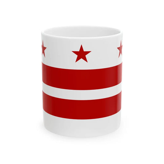 Flag of Washington D.C. 1938 (United States) White Coffee Mug 11oz - Go Mug Yourself