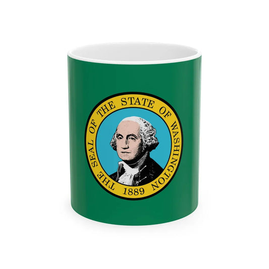 Flag of Washington (United States) White Coffee Mug 11oz - Go Mug Yourself