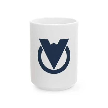 Flag of Wassamu Hokkaido (Japan) White Coffee Mug 15oz - Go Mug Yourself