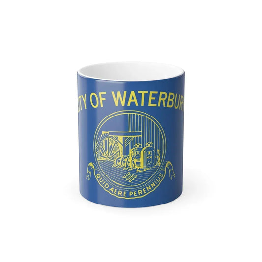 Flag of Waterbury, Connecticut - Color Changing Coffee Mug 11oz - Go Mug Yourself