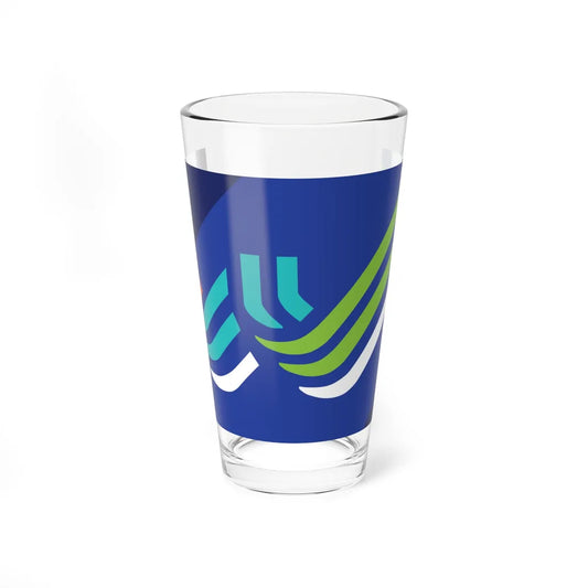 Flag of Waterloo Iowa (United States) Pint Glass 16oz 16oz - Go Mug Yourself