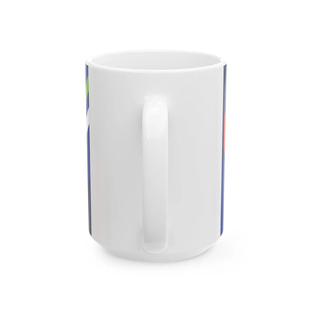 Flag of Waterloo Iowa (United States) White Coffee Mug - Go Mug Yourself