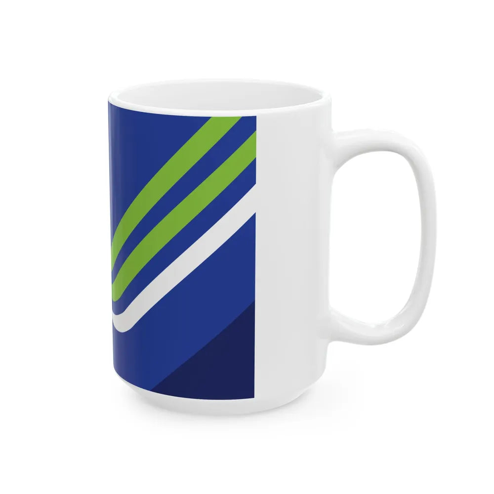 Flag of Waterloo Iowa (United States) White Coffee Mug - Go Mug Yourself