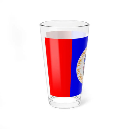 Flag of Wayne County Michigan (United States) Pint Glass 16oz - Go Mug Yourself