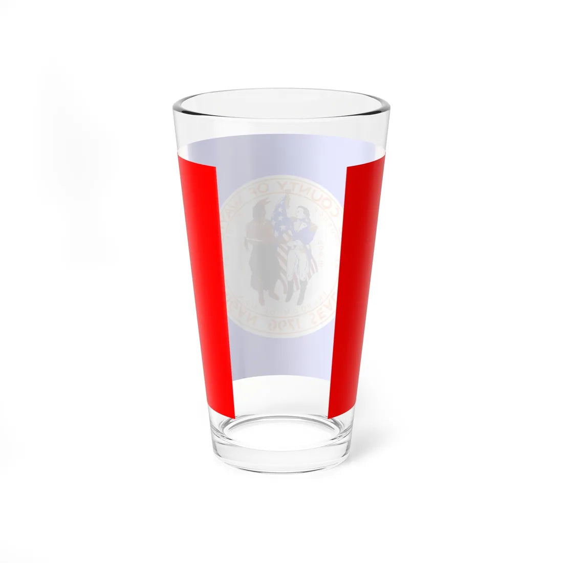 Flag of Wayne County Michigan (United States) Pint Glass 16oz - Go Mug Yourself