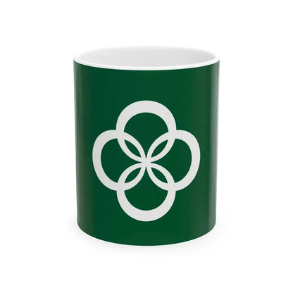 Flag of Wazuka Kyoto (Japan) White Coffee Mug 11oz - Go Mug Yourself