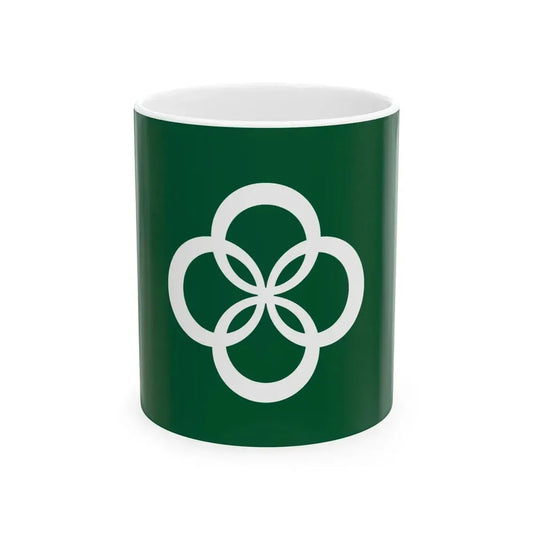 Flag of Wazuka Kyoto (Japan) White Coffee Mug 11oz - Go Mug Yourself
