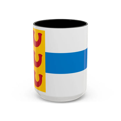 Flag of Weert a town in the centre of the province of Limburg Netherlands - Accent Coffee Mug 15oz Black - Go Mug Yourself