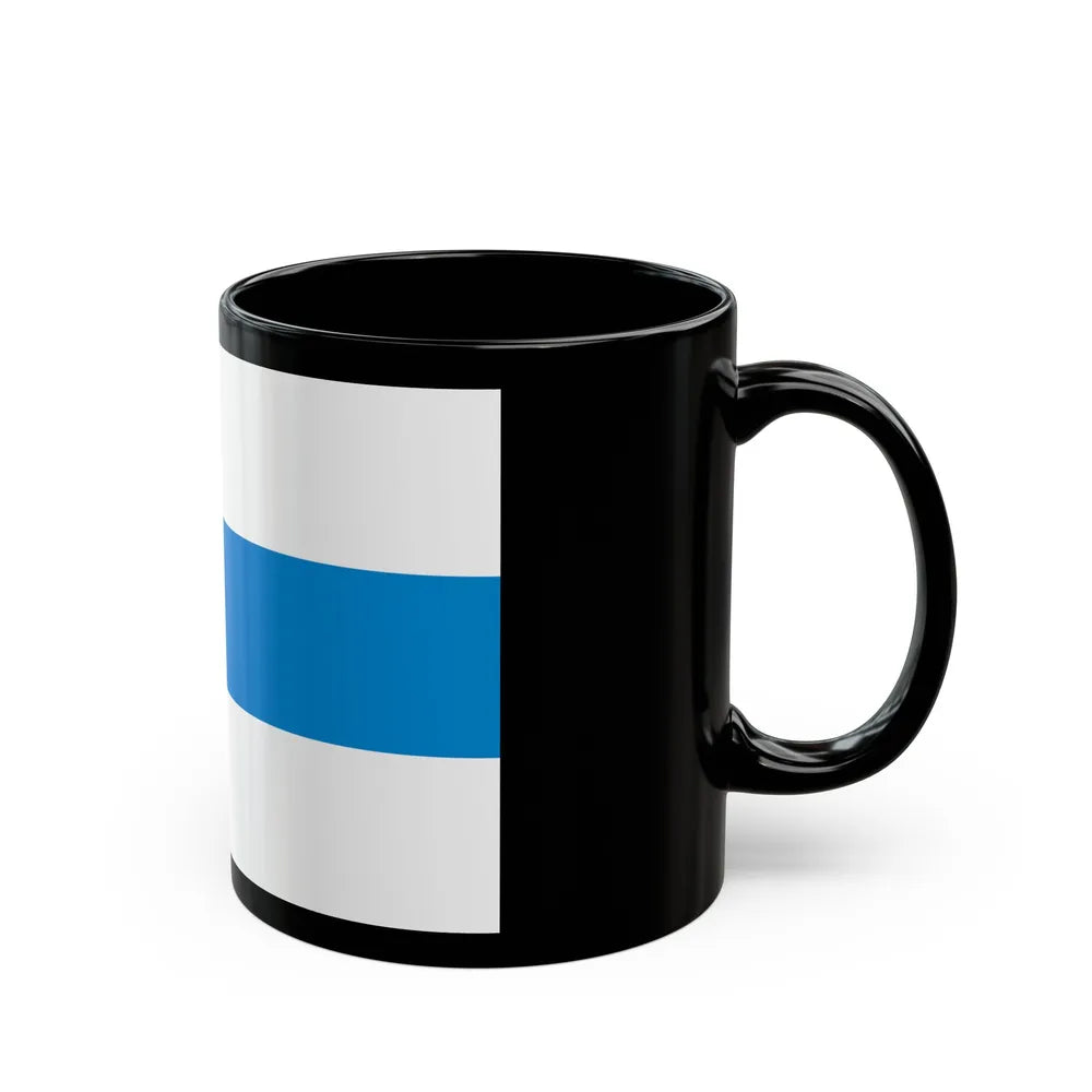 Flag of Weert a town in the centre of the province of Limburg Netherlands - Black Coffee Mug-Go Mug Yourself