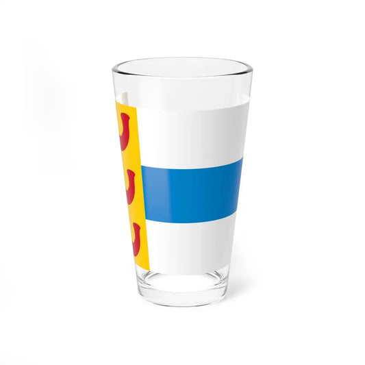 Flag of Weert a town in the centre of the province of Limburg Netherlands - Pint Glass 16oz 16oz - Go Mug Yourself
