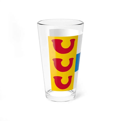 Flag of Weert a town in the centre of the province of Limburg Netherlands - Pint Glass 16oz - Go Mug Yourself