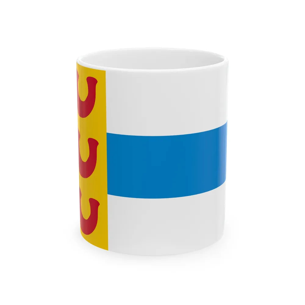 Flag of Weert a town in the centre of the province of Limburg Netherlands - White Coffee Mug-11oz-Go Mug Yourself