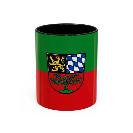 Flag of Weiden in der Oberpfalz Germany - Accent Coffee Mug 11oz Black - Go Mug Yourself