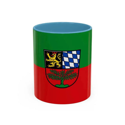 Flag of Weiden in der Oberpfalz Germany - Accent Coffee Mug 11oz Light Blue - Go Mug Yourself
