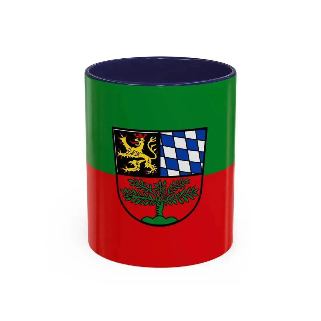 Flag of Weiden in der Oberpfalz Germany - Accent Coffee Mug 11oz Navy - Go Mug Yourself