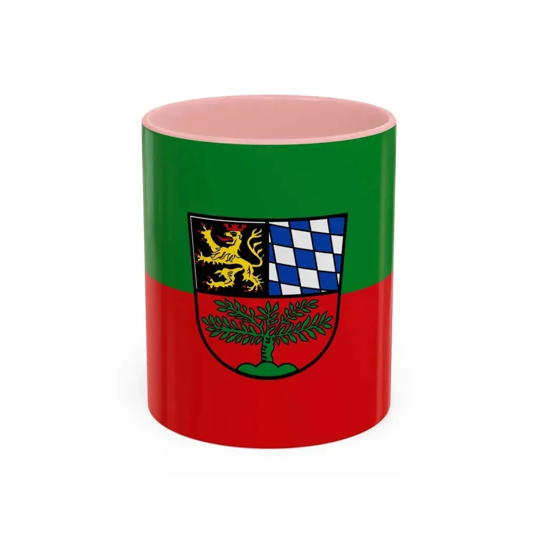 Flag of Weiden in der Oberpfalz Germany - Accent Coffee Mug 11oz Pink - Go Mug Yourself