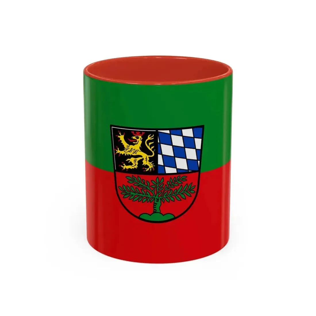 Flag of Weiden in der Oberpfalz Germany - Accent Coffee Mug 11oz Red - Go Mug Yourself