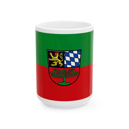 Flag of Weiden in der Oberpfalz Germany - White Coffee Mug 15oz - Go Mug Yourself