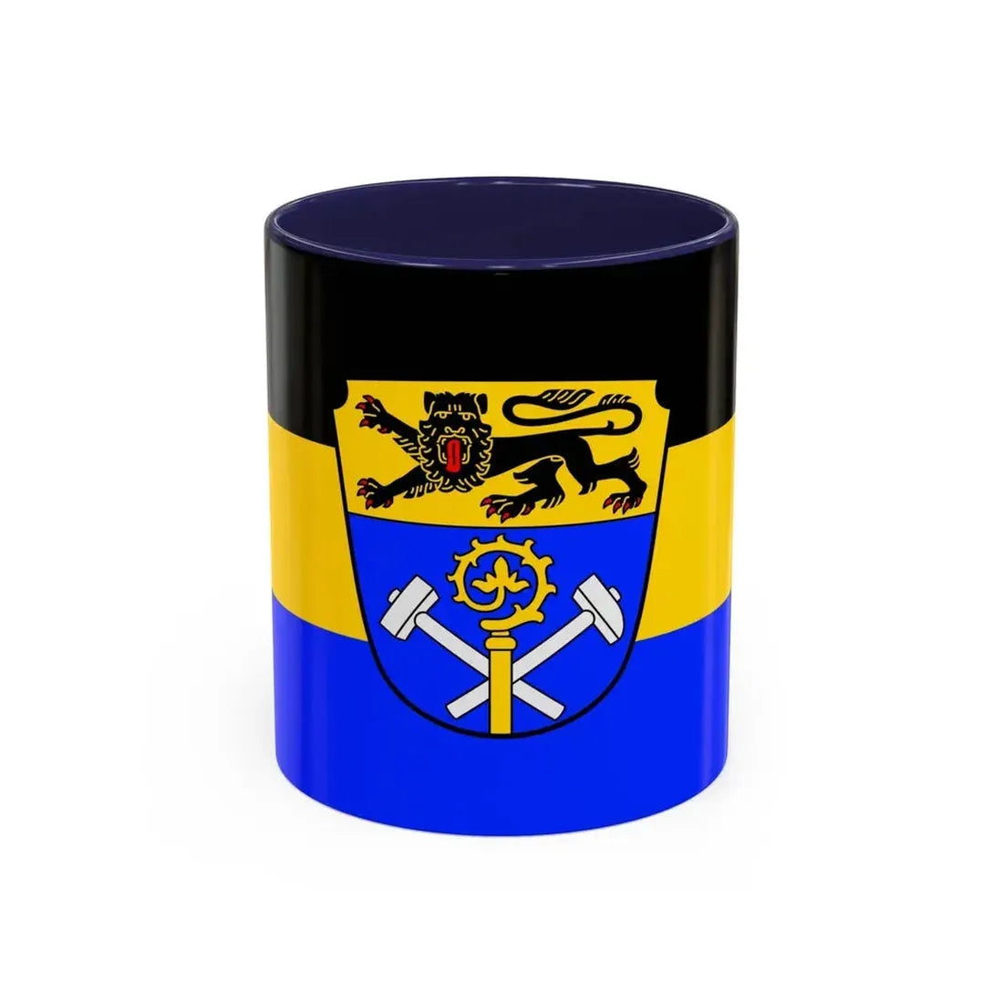 Flag of Weilheim Schongau Germany - Accent Coffee Mug 11oz Navy - Go Mug Yourself