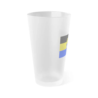 Flag of Weilheim Schongau Germany - Frosted Pint Glass 16oz - Go Mug Yourself