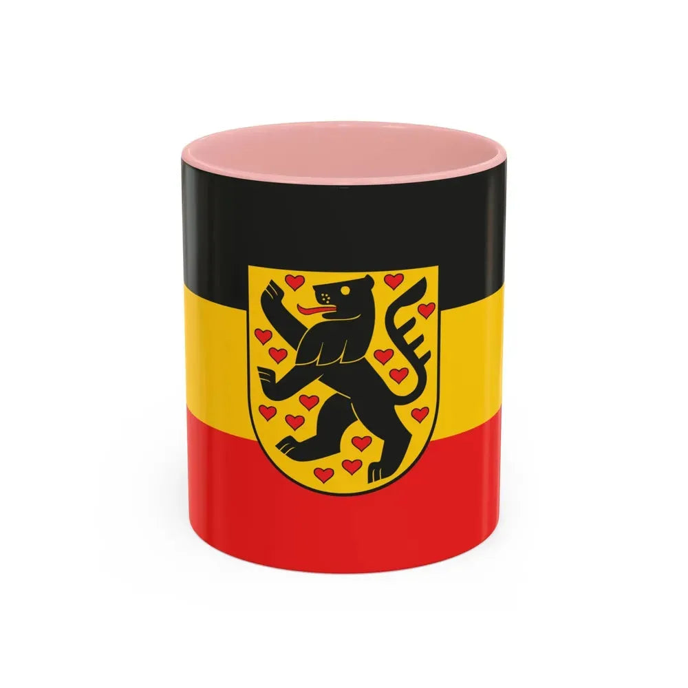 Flag of Weimar Germany - Accent Coffee Mug 11oz Pink - Go Mug Yourself