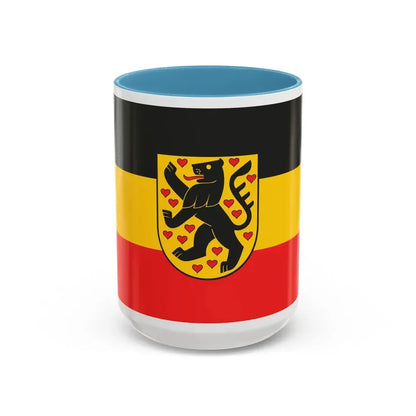 Flag of Weimar Germany - Accent Coffee Mug 15oz Light Blue - Go Mug Yourself