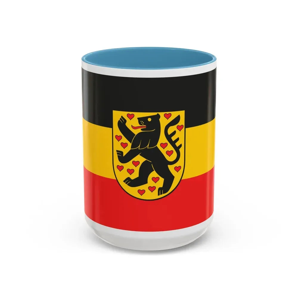 Flag of Weimar Germany - Accent Coffee Mug 15oz Light Blue - Go Mug Yourself