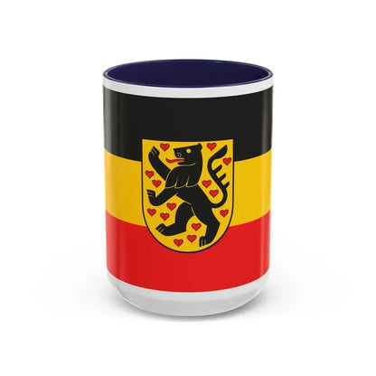 Flag of Weimar Germany - Accent Coffee Mug 15oz Navy - Go Mug Yourself