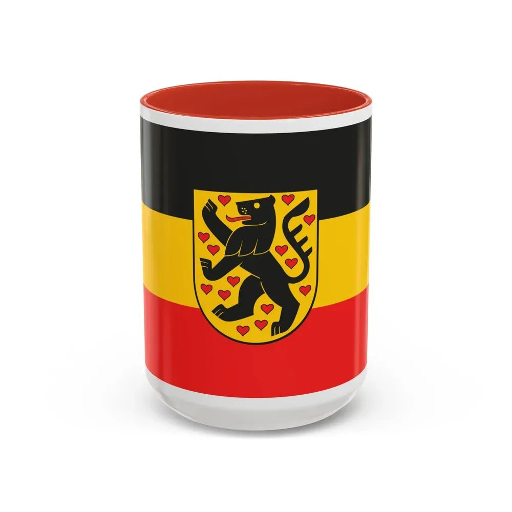 Flag of Weimar Germany - Accent Coffee Mug 15oz Red - Go Mug Yourself
