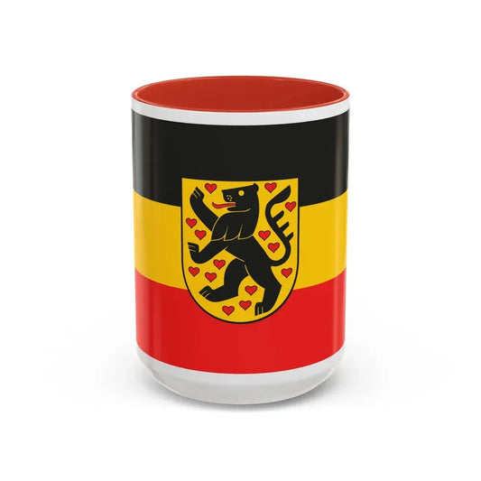 Flag of Weimar Germany - Accent Coffee Mug 15oz Red - Go Mug Yourself