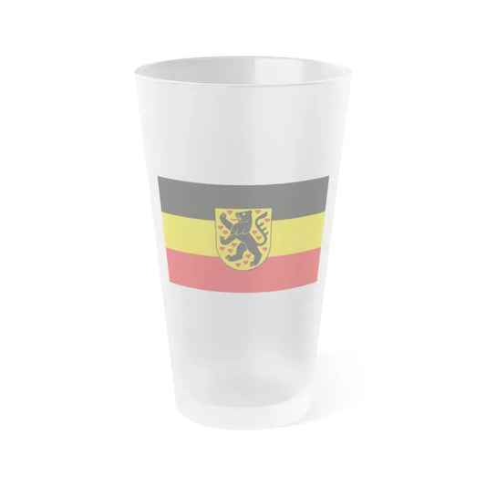 Flag of Weimar Germany - Frosted Pint Glass 16oz 16oz Frosted - Go Mug Yourself