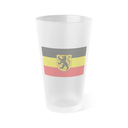 Flag of Weimar Germany - Frosted Pint Glass 16oz 16oz Frosted - Go Mug Yourself