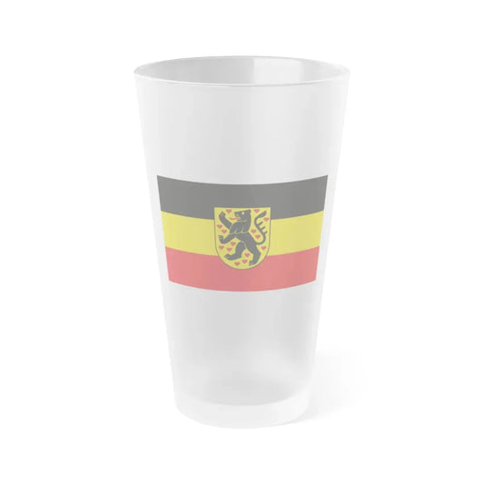 Flag of Weimar Germany - Frosted Pint Glass 16oz 16oz Frosted - Go Mug Yourself