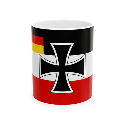 Flag of Weimar Republic jack (Germany) White Coffee Mug 11oz - Go Mug Yourself