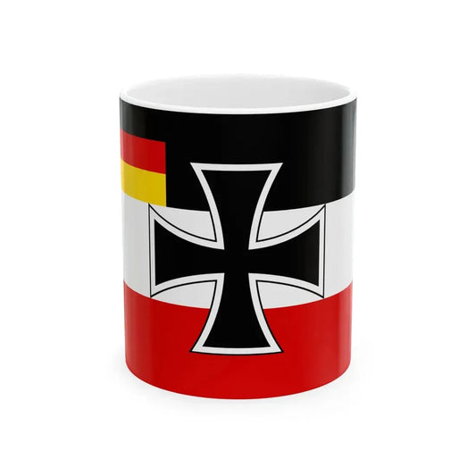 Flag of Weimar Republic jack (Germany) White Coffee Mug 11oz - Go Mug Yourself