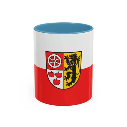 Flag of Weimarer Land Germany - Accent Coffee Mug 11oz Light Blue - Go Mug Yourself