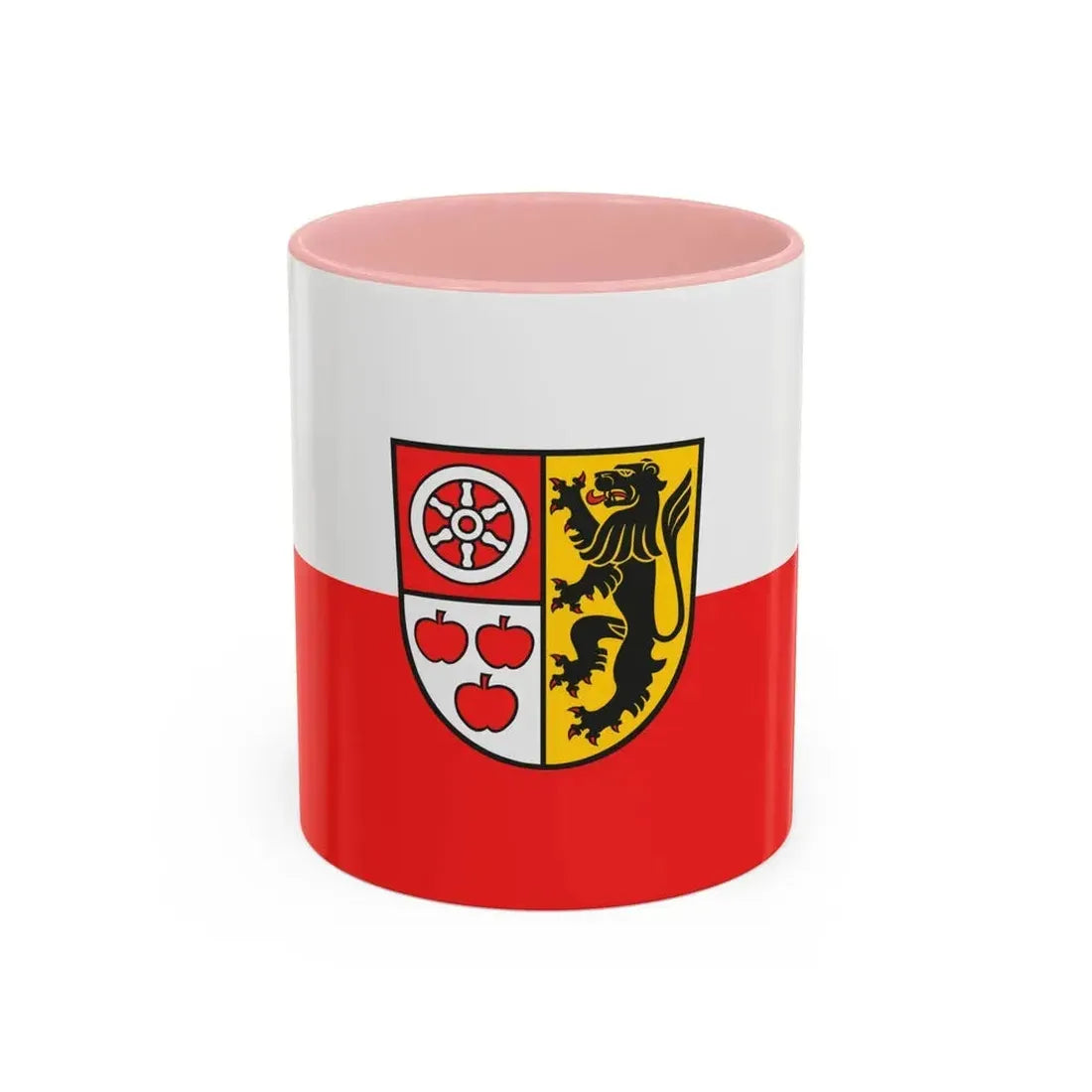 Flag of Weimarer Land Germany - Accent Coffee Mug 11oz Pink - Go Mug Yourself
