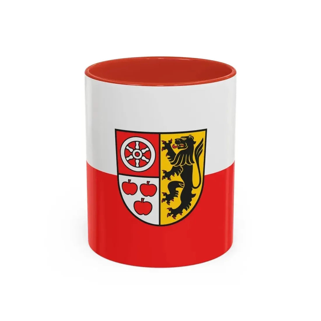 Flag of Weimarer Land Germany - Accent Coffee Mug 11oz Red - Go Mug Yourself