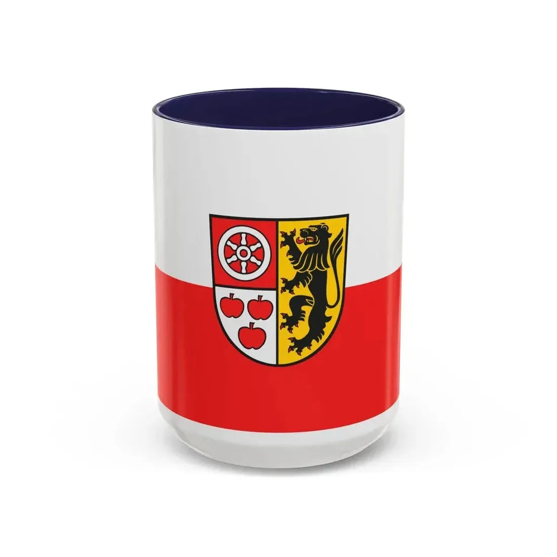 Flag of Weimarer Land Germany - Accent Coffee Mug 15oz Navy - Go Mug Yourself