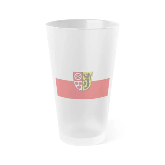 Flag of Weimarer Land Germany - Frosted Pint Glass 16oz 16oz Frosted - Go Mug Yourself