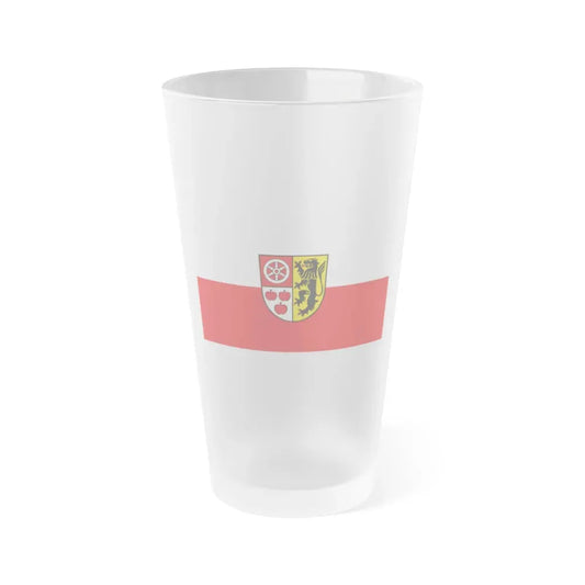 Flag of Weimarer Land Germany - Frosted Pint Glass 16oz 16oz Frosted - Go Mug Yourself