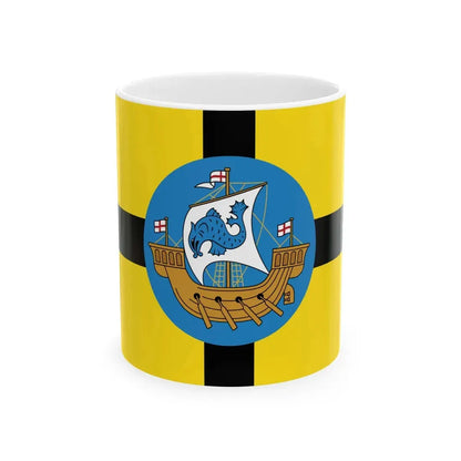 Flag of Wellington City New Zealand (New Zealand) White Coffee Mug 11oz - Go Mug Yourself
