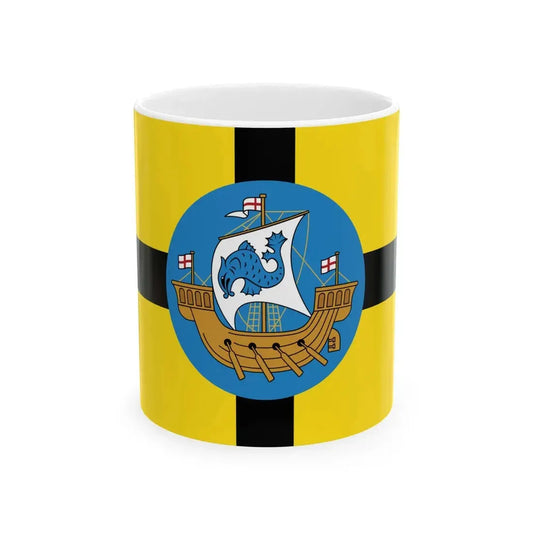 Flag of Wellington City New Zealand (New Zealand) White Coffee Mug 11oz - Go Mug Yourself