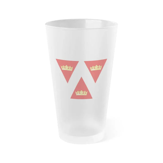 Flag of Wellington Ontario Canada - Frosted Pint Glass 16oz 16oz Frosted - Go Mug Yourself